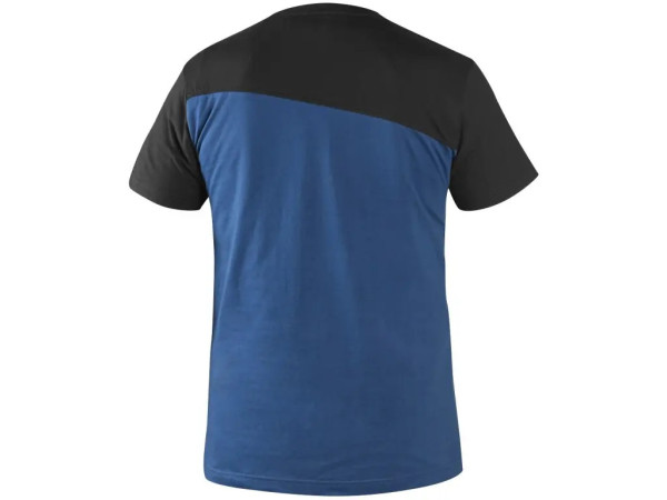 Tričko CXS OLSEN, krátky rukáv, modro-čierne, veľ. 5XL