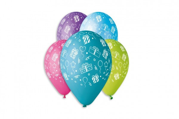 Balónik/Balonky nafukovacie s potlačou 13'' priemer 33cm v sáčku