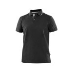 Polokošeľa CXS HENRY, pánske, krátky rukáv, čierno-biela, veľ. M
