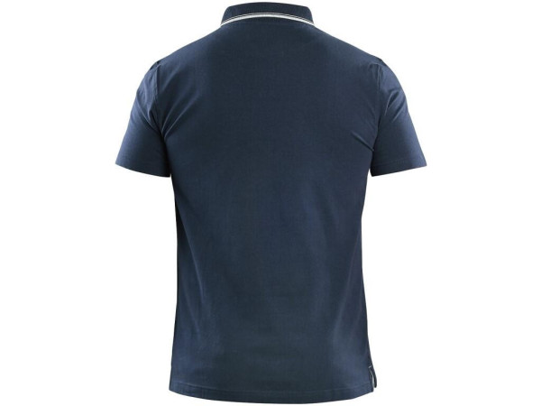 Polokošeľa CXS HENRY, pánske, krátky rukáv, modro-biela, veľ. 3XL