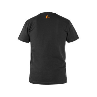 Tričko CXS WORKWEAR, krátky rukáv, čierno-oranžová