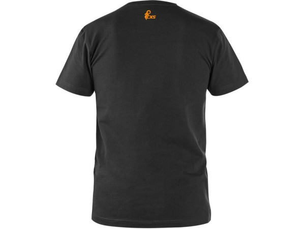 Tričko CXS WORKWEAR, krátky rukáv, čierno-oranžová, veľ. L