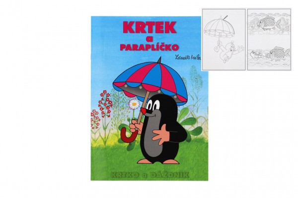 Omaľovánky A4 Krtko a paraplíčko 21x29cm