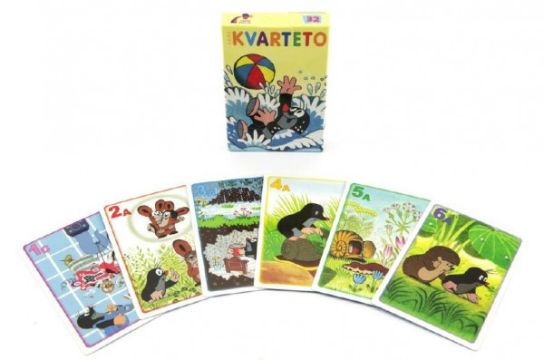 Kvarteto Krtko 1 spoločenská hra - karty v papierovej krabičke 6x9cm