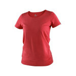Tričko CXS EMILY, dámske, krátky rukáv, červená, veľ. 2XL