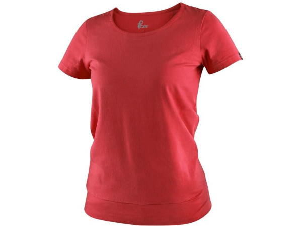 Tričko CXS EMILY, dámske, krátky rukáv, červená, veľ. 2XL