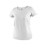 Tričko CXS EMILY, dámske, krátky rukáv, biela, veľ. 2XL