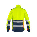 Bunda CXS BENSON, výstražná, softshell, pánska, žlto-modrá, veľ. L