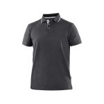 Polokošeľa CXS HENRY, pánske, krátky rukáv, antracitovo-biela, veľ. 2XL