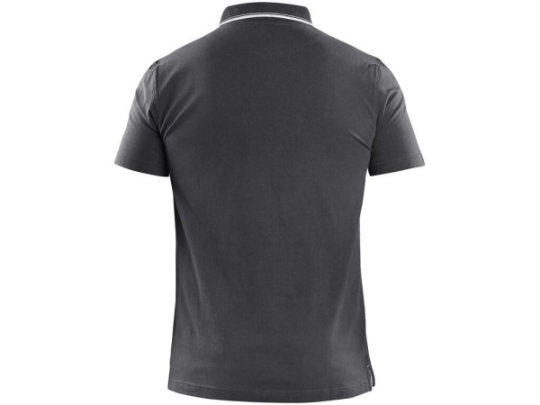 Polokošeľa CXS HENRY, pánske, krátky rukáv, antracitovo-biela, veľ. 3XL