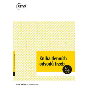 OP 1095 Kniha denných odvodov tržieb A4 52 listov