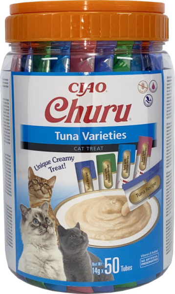 Churu cat masové pyré mix - tuniak 700g