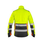 Bunda CXS BENSON, výstražná, softshell, pánska, žlto-čierna, veľ. 4XL