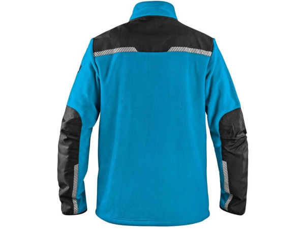 Bunda CXS 4ENVI SOLIS, pánska, fleecová, azúrovo modro-čierna, veľ. 3XL