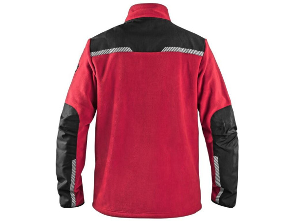 Bunda CXS 4ENVI SOLIS, pánska, fleecová, červeno-čierna, veľ. 3XL