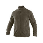 Mikina CXS GRANBY, pánska, fleece, khaki, veľ. 2XL