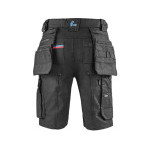 Kraťasy CXS LEONIS, pánske, čierne s modro/červenými doplnkami, veľ. 50