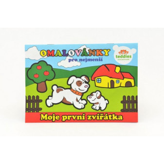 Omaľovánky Moje prvé zvieratká 8 listov 21x14,5cm MPZ
