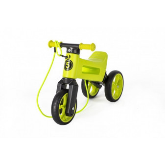 Odrážedlo FUNNY WHEELS Rider SuperSport zelené 2v1+popruh, výš. sedla 28/30cm nos. 25kg 18m+ v s