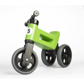 Odrážadlo FUNNY WHEELS Rider Sport zelené 2v1, výška sedla 28/30cm nosnosť 25kg 18m+ v sáčku