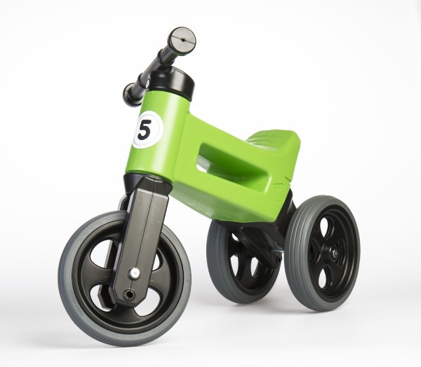 Odrážadlo FUNNY WHEELS Rider Sport zelené 2v1, výška sedla 28/30cm nosnosť 25kg 18m+ v sáčku