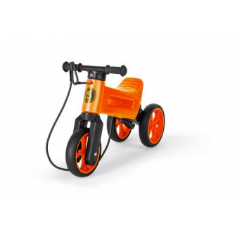 Odrážedlo FUNNY WHEELS Rider SuperSport oranž. 2v1+popruh, výš. sedla 28/30cm nos. 25kg 18m+ v s