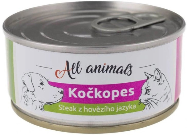 Mačkopes STEAK z hovädzieho jazyka 100g