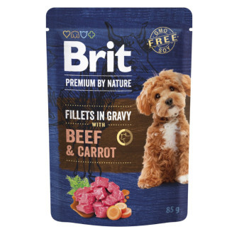 Kap.Brit Premium by Nature Dog Filety v Gravy with Beef&Carrot 85 g