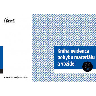 OP 1244 Kniha evidencie pohybu materiálu a vozidiel A4 96 listov