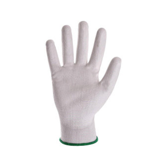 Rukavice CXS BRITA WHITE, s blistrom, máčané v polyuretáne, veľ. 09