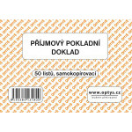 OP 1318 Príjmový pokladničný doklad jednoduchý samoprepisovací A6 50 listov