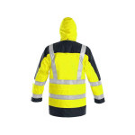 Bunda CXS LONDON, výstražná, 5 V 1, pánska, žlto-modrá, veľ. 2XL