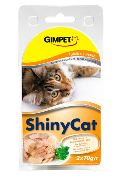 ShinyCat konzerva tuniak + kuracie 2x70g