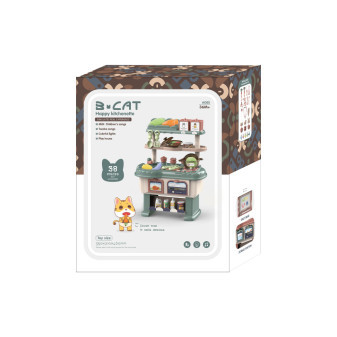 Aga4Kids Plastová kuchynka HAPPY KITCHEN Zelená