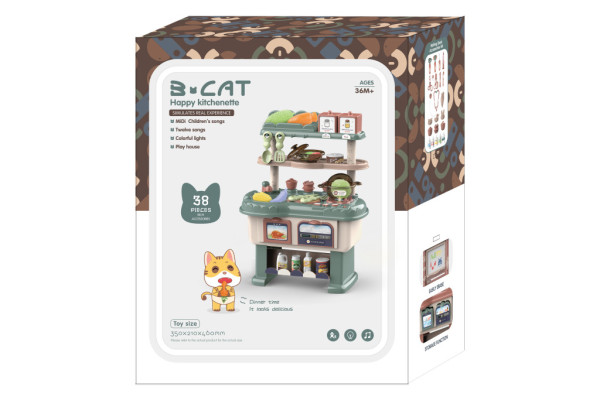 Aga4Kids Plastová kuchynka HAPPY KITCHEN Zelená