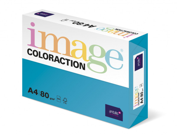 Farebný papier IMAGE Lisbon - sýta modrá, A4, 80g, 500 listov (AB48)
