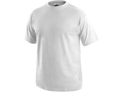 Tričko CXS DANIEL, krátky rukáv, biele (potlač), veľ. 4XL