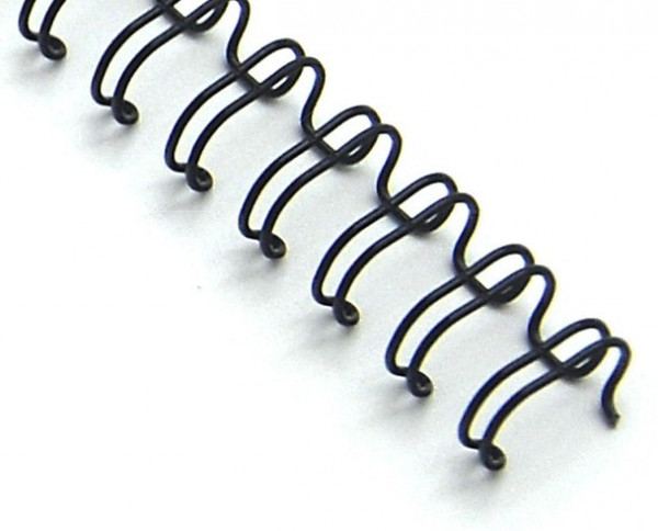 Drôtené chrbty 1/4' - priemer 6,4 mm, 3:1, čierne, 100 ks 609.256