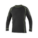 Tričko REWARD, funkčný, dlhý rukáv, pánske, čierno-zelené, vel. 2XL