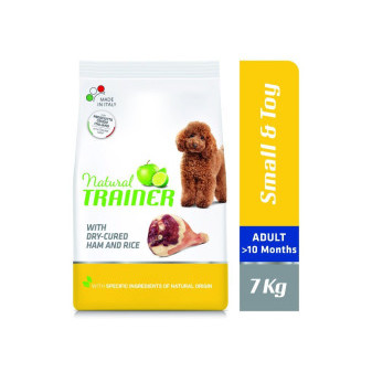 TRAINER Natural Small&Toy Adult prosciutto a ryža 7kg