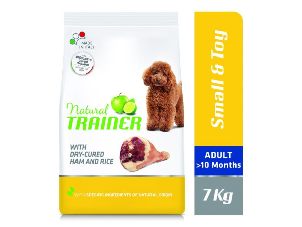 TRAINER Natural Small&Toy Adult prosciutto a ryža 7kg
