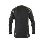 Tričko REWARD, funkčný, dlhý rukáv, pánske, čierno-zelené, vel. 3XL