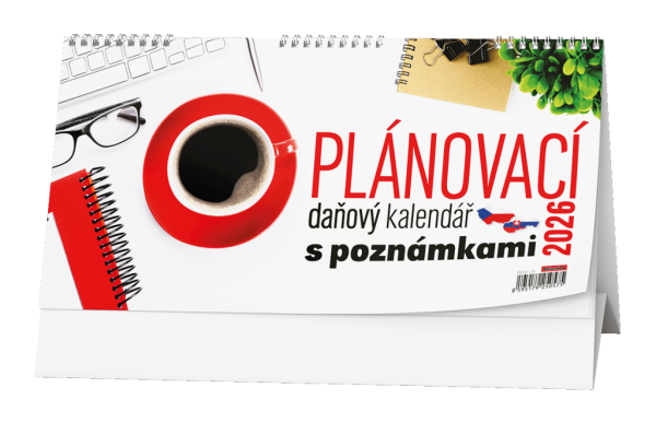 Stolový kalendár - Plánovací daňový kalendár s poznámkami
