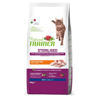 Trainer Natural Cat Sterilised hydinové mäso 10kg