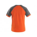 Tričko CXS OLIVER, krátky rukáv, oranžovo-šedé, veľ. 3XL