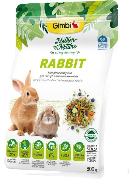 GIMBI MOTHER NATURE králik 800g