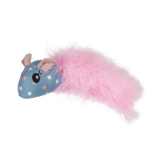 Flamingo hračka pre mačky Winny myš 14cm