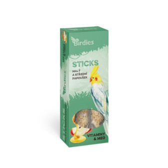 Birdies tyčinky vitamíny a med pre malé papagáje 2ks