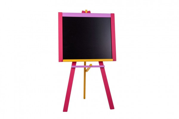 Tabuľa stojanová ružová sololit drevená 100x56cm v krabici 57x101x6,5cm