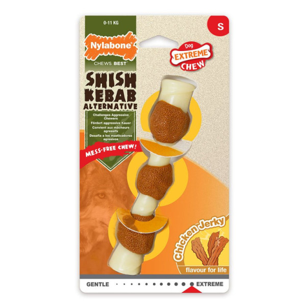Nylabone hračka Extreme šiš príchuť kuracie S